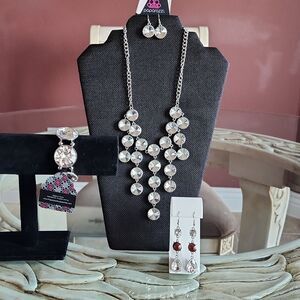 Paparazzi Silver & Brown Jewelry Bundle